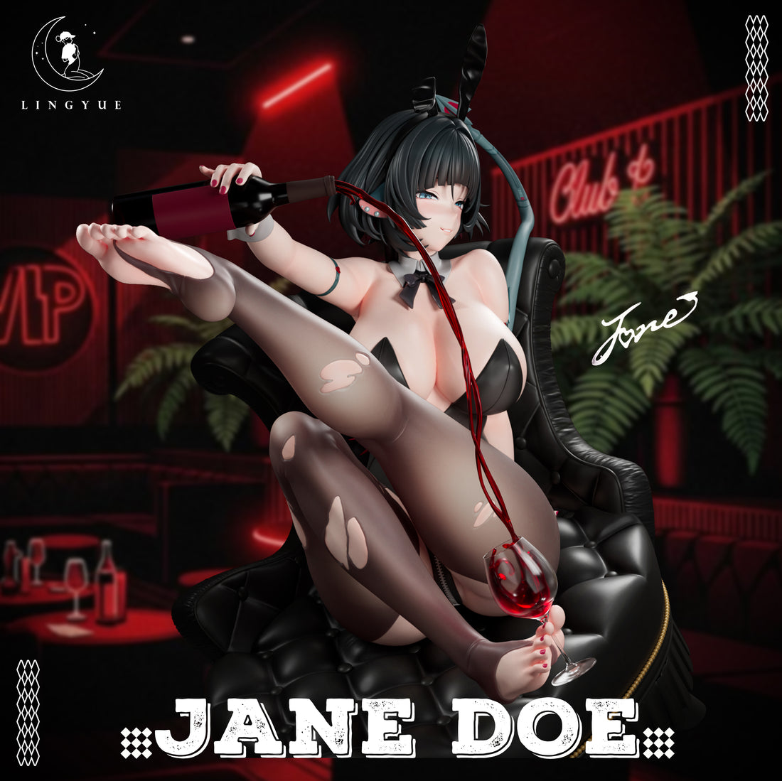 Estatuilla Zenless Zone Zero | Jane Doe | LING YUE Studio | Tienda Anime | Tico Ofertas