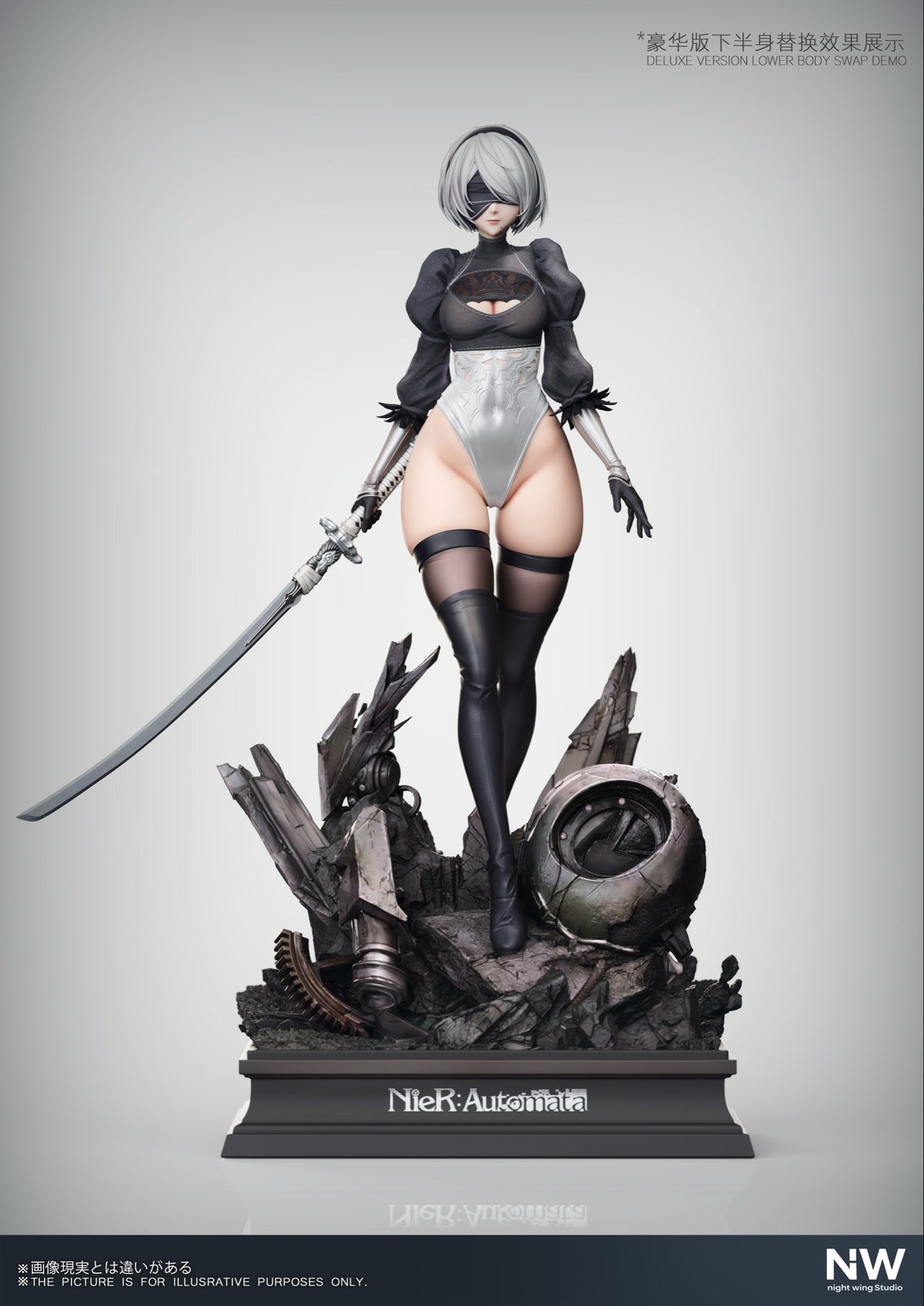Estatuilla NieR:Automata | 2B | Night Wing Studio | Tienda Anime | Tico Ofertas