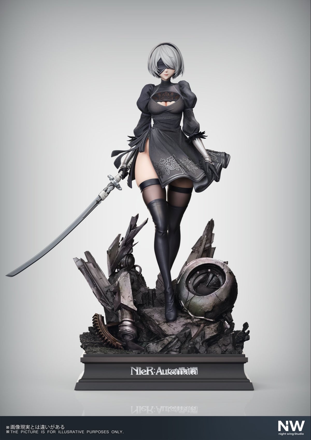 Estatuilla NieR:Automata | 2B | Night Wing Studio | Tienda Anime | Tico Ofertas