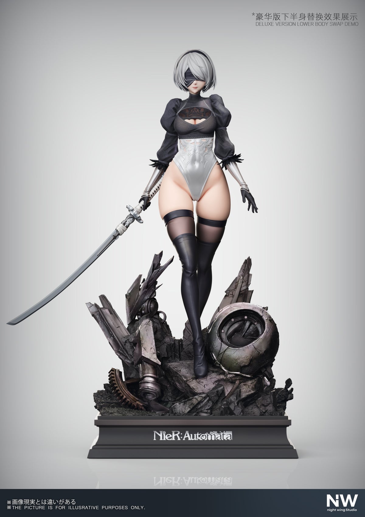 Estatuilla NieR:Automata | 2B | Night Wing Studio | Tienda Anime | Tico Ofertas