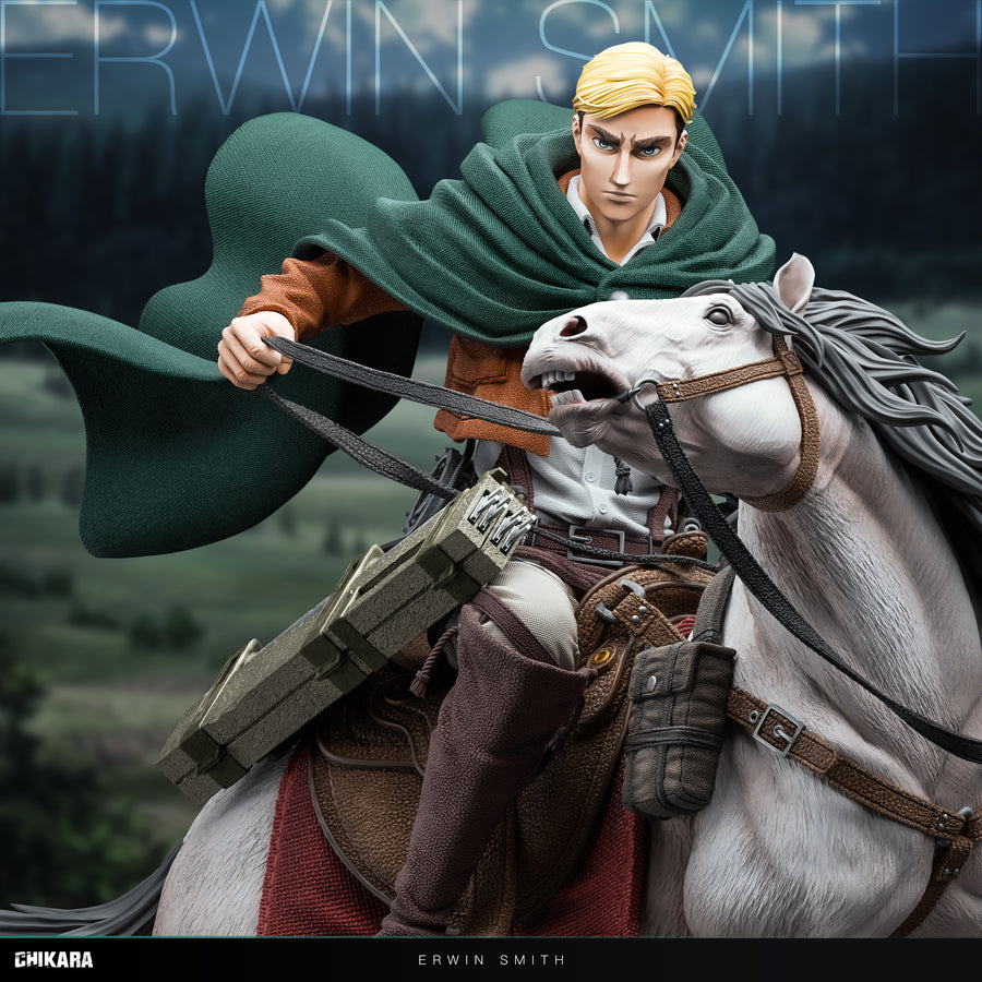 Estatuilla  Attack on Titan | Erwin Smith – Mirando a la Distancia | CHIKARA Studio | Tienda Anime | Tico Ofertas