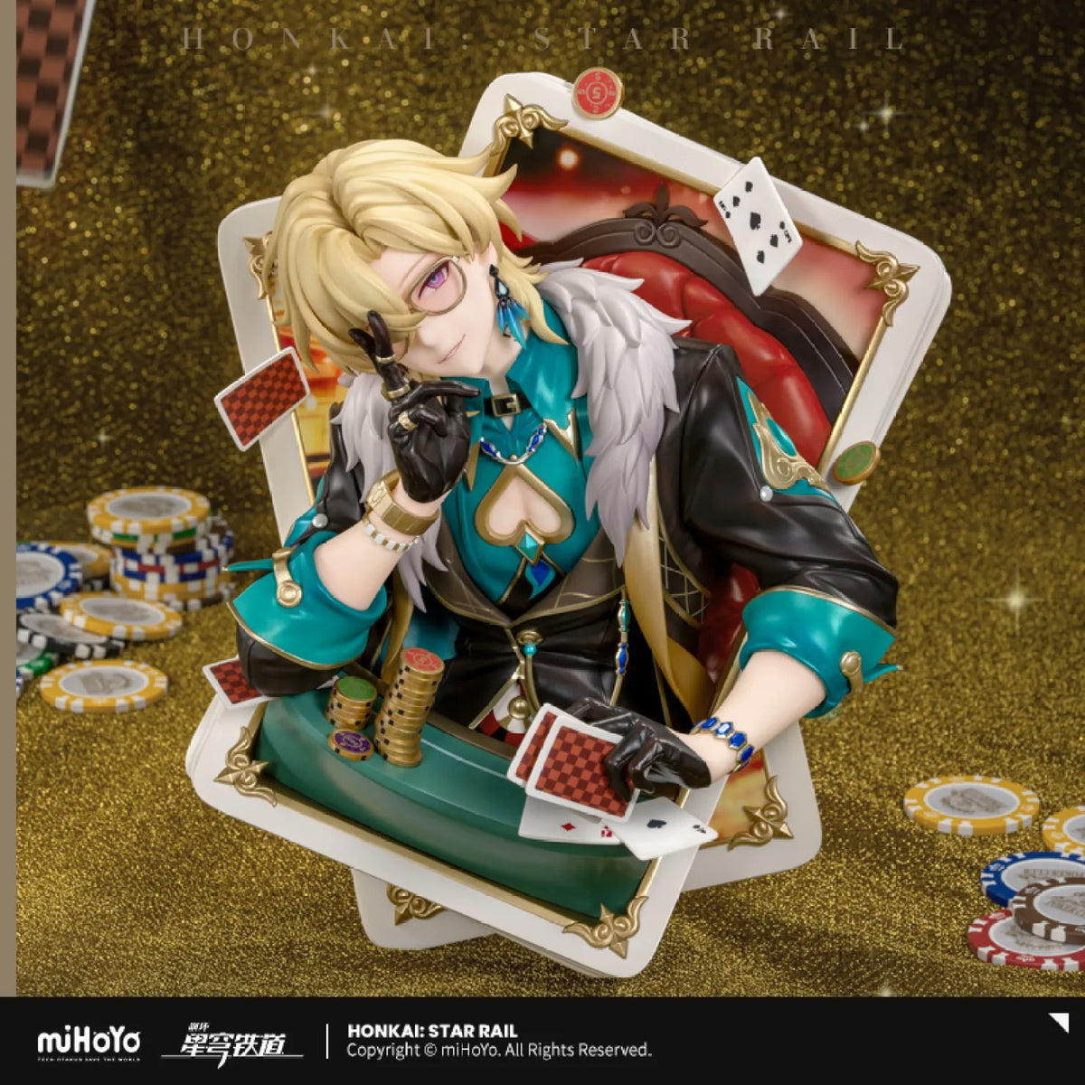 Estatuilla Honkai: Star Rail | Aventurine – Versión Un Destino Inherentemente Injusto | Myethos | Tienda Anime | Tico Ofertas