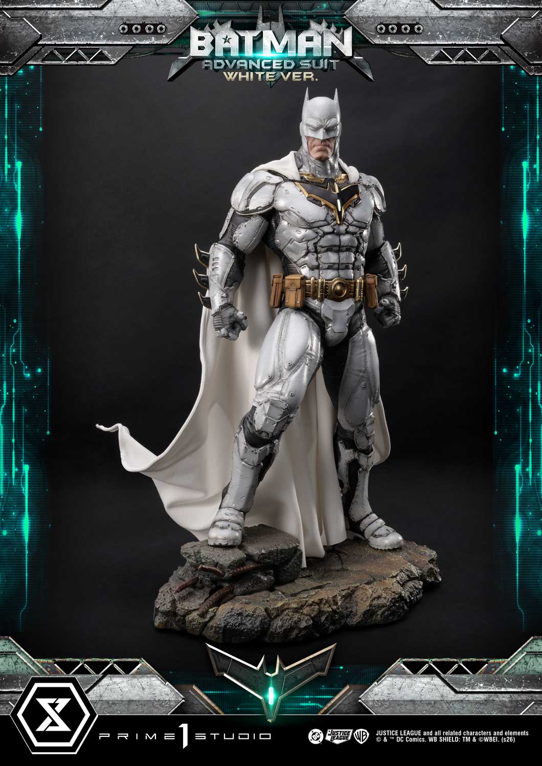 Estatuilla DC Comics – Justice League | Batman Traje Avanzado Versión Blanca | Prime 1 Studio | Tienda Anime | Tico Ofertas