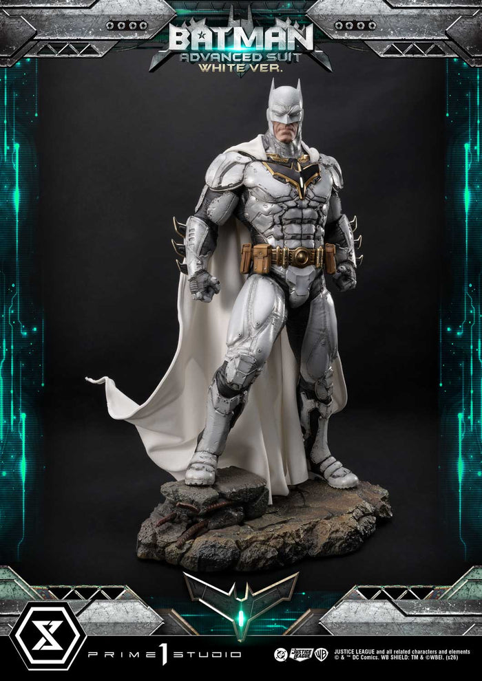 Estatuilla DC Comics – Justice League | Batman Traje Avanzado Versión Blanca | Prime 1 Studio | Tienda Anime | Tico Ofertas