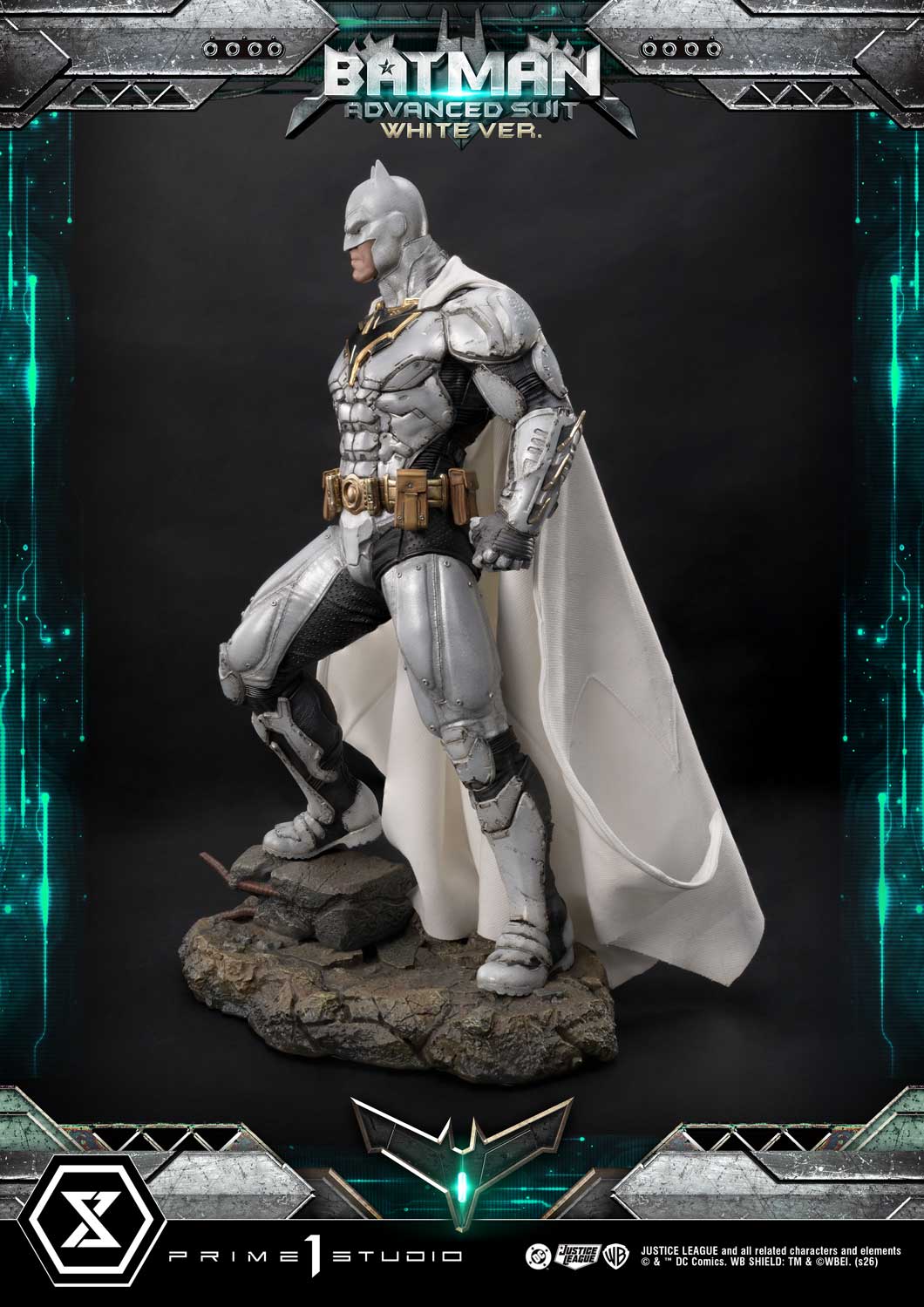 Estatuilla DC Comics – Justice League | Batman Traje Avanzado Versión Blanca | Prime 1 Studio | Tienda Anime | Tico Ofertas