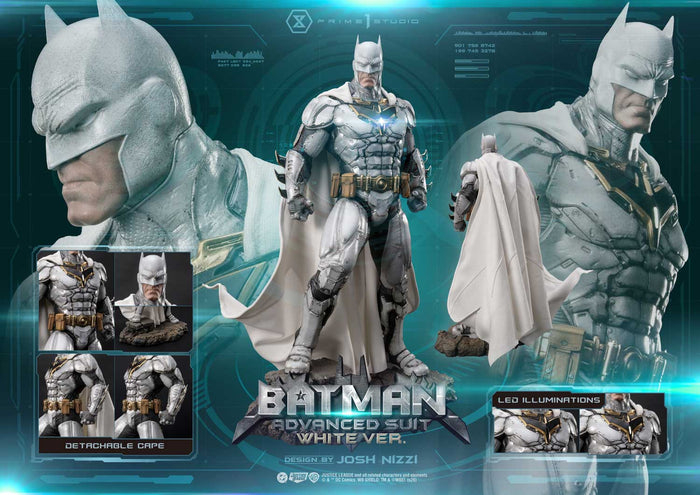 Estatuilla DC Comics – Justice League | Batman Traje Avanzado Versión Blanca | Prime 1 Studio | Tienda Anime | Tico Ofertas