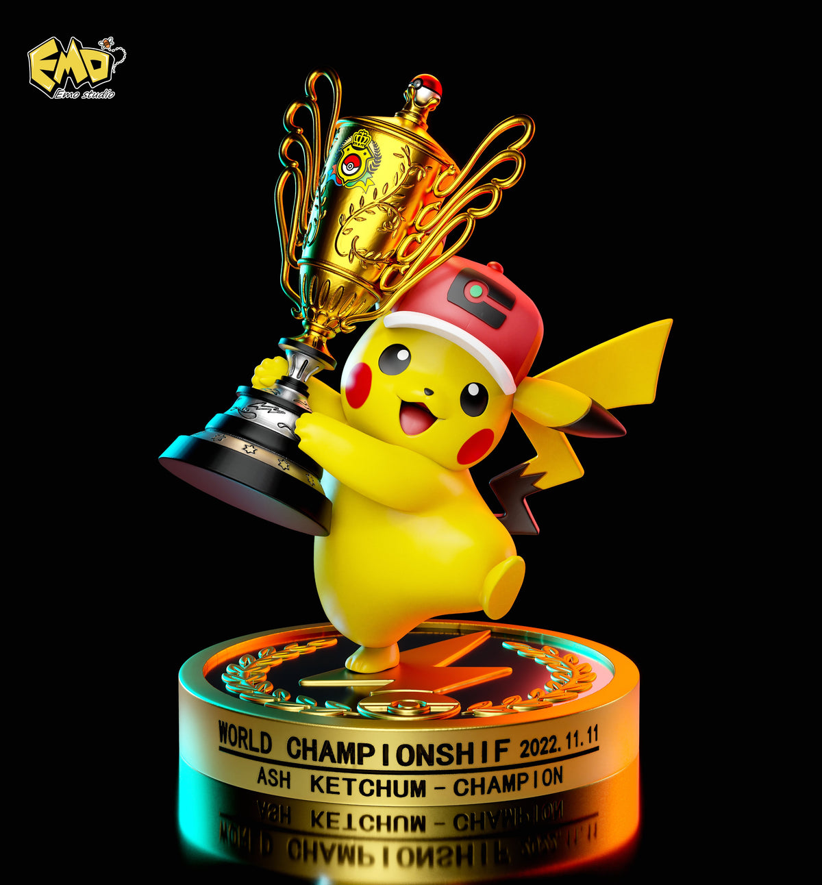 Estatuilla Pokémon | Ash Ketchum y Equipo Pokémon – Masters Eight Series 004 | Emo Studio | Tienda Anime | Tico Ofertas