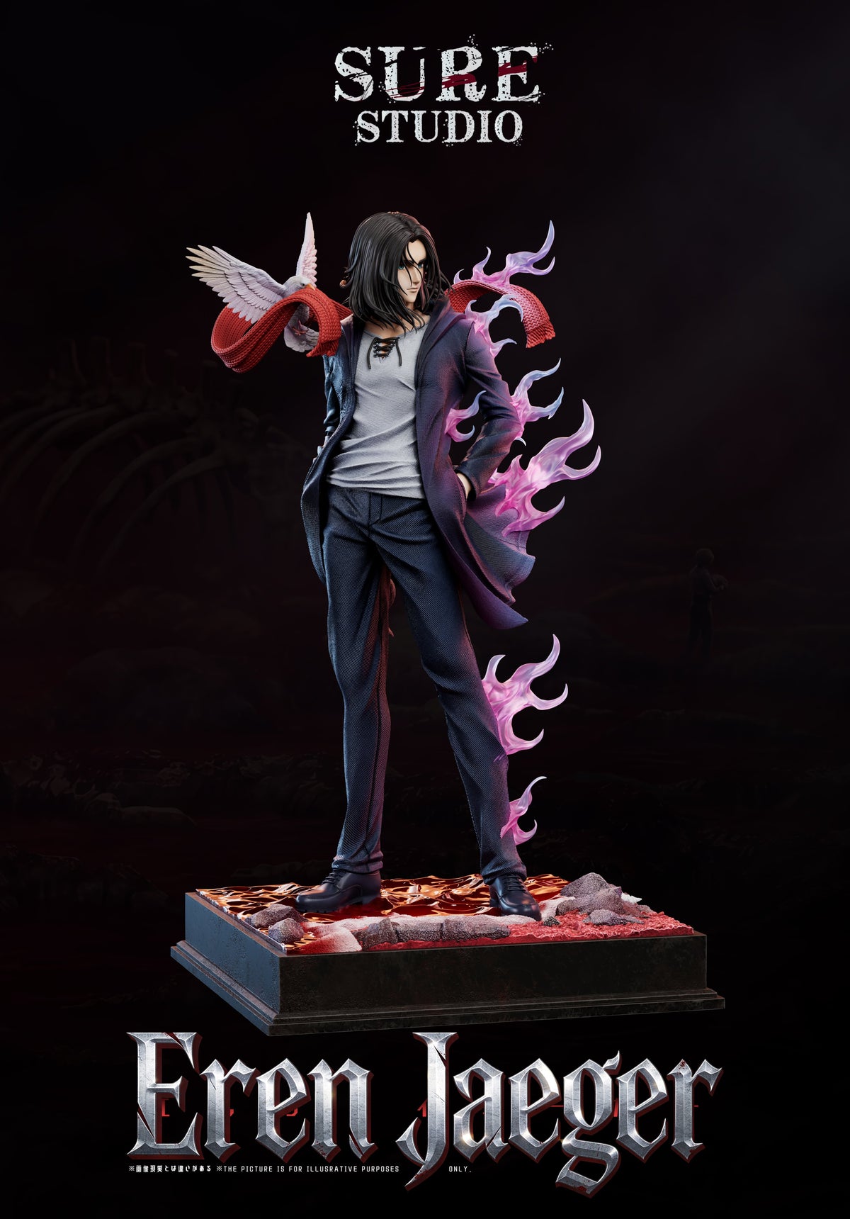 Estatuilla  Attack on Titan | Eren Jaeger | Sure Studio | Tienda Anime | Tico Ofertas