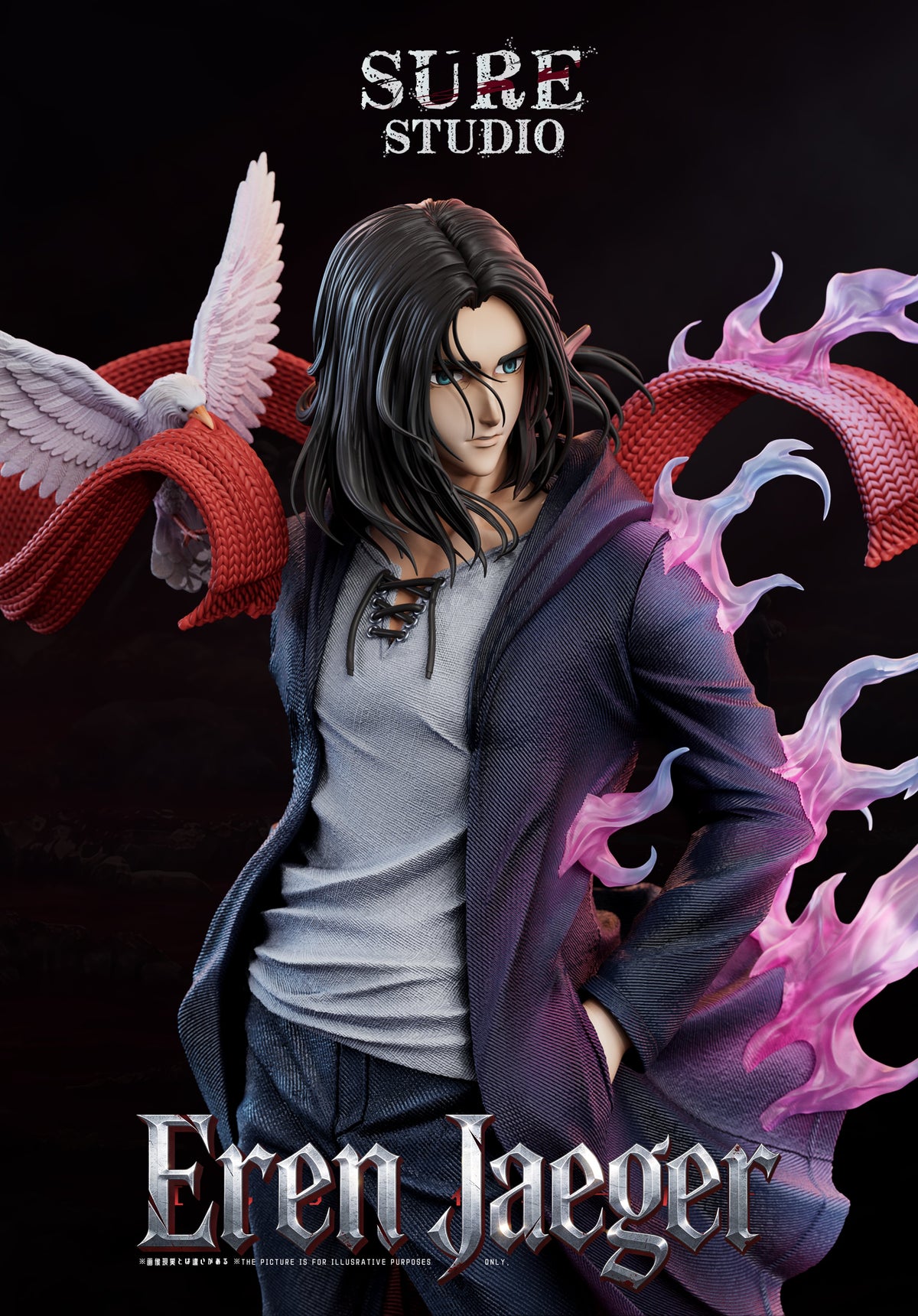 Estatuilla  Attack on Titan | Eren Jaeger | Sure Studio | Tienda Anime | Tico Ofertas