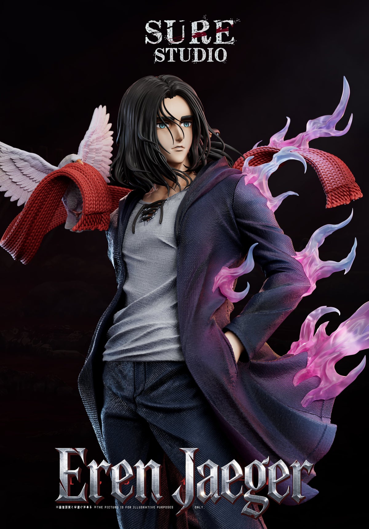 Estatuilla  Attack on Titan | Eren Jaeger | Sure Studio | Tienda Anime | Tico Ofertas