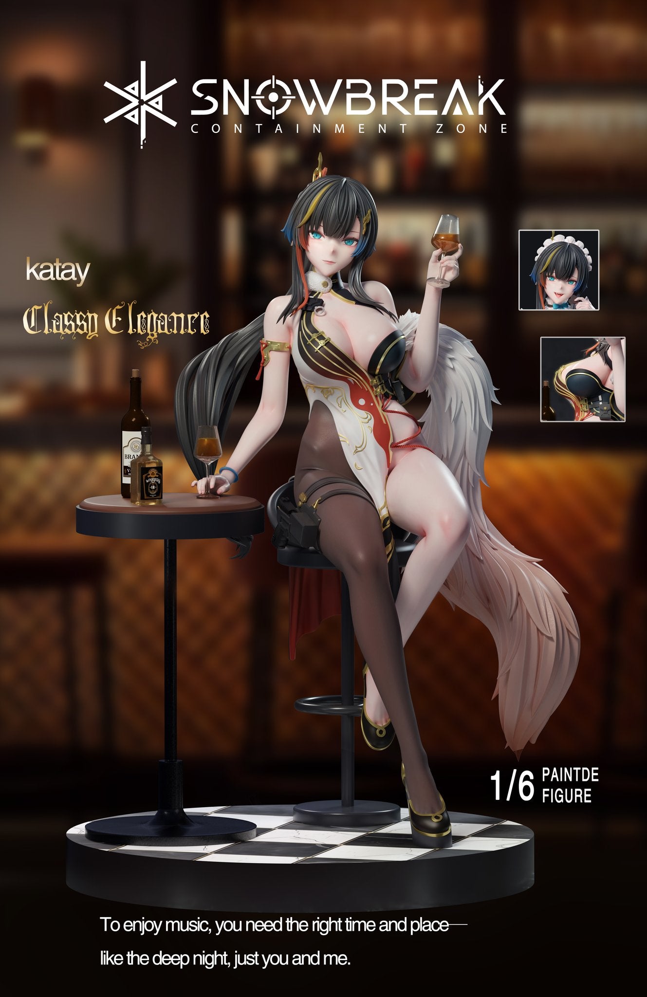 Black Estatuilla Snowbreak: Containment Zone | Katya Klein | Tienda Anime | Tico Ofertas