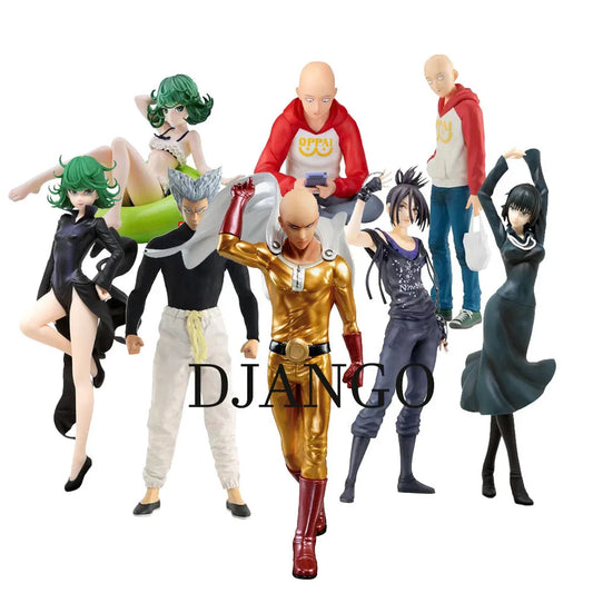 Set de 2 Figuras Anime One Punch Man - Saitama y Genos (20CM, PVC) Tienda anime costa rica