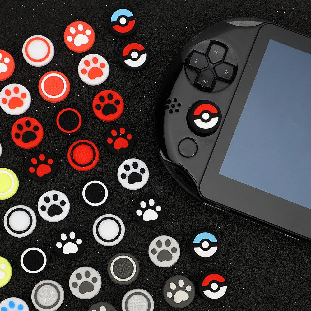 Black SET DE 2 TAPAS DE SILICONA PARA JOYSTICK PS VITA – MODELOS 1000 / 2000