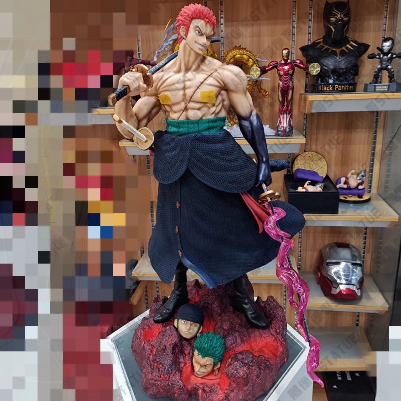 Zoro - The Sword Bearer &amp; Five-Headed Eagle Interchangeable Statue | One Piece GK 50cm  | Figuras Anime Costa Rica, Modelo Coleccionable y Regalo