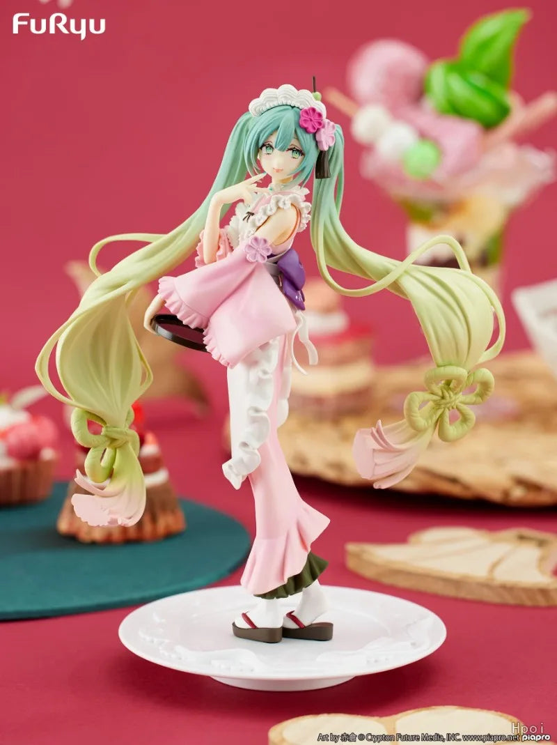 Figura Original FuRyu Hatsune Miku todos los estilos - SweetSweets Macaroon Ver. 21cm | Modelo de Colección y Regalo en Costa Rica