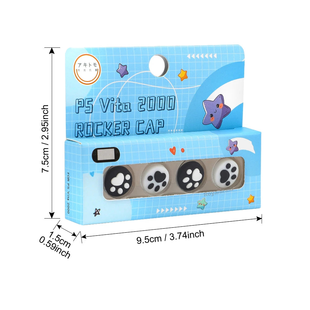 Sky Blue SET DE 2 TAPAS DE SILICONA PARA JOYSTICK PS VITA – MODELOS 1000 / 2000