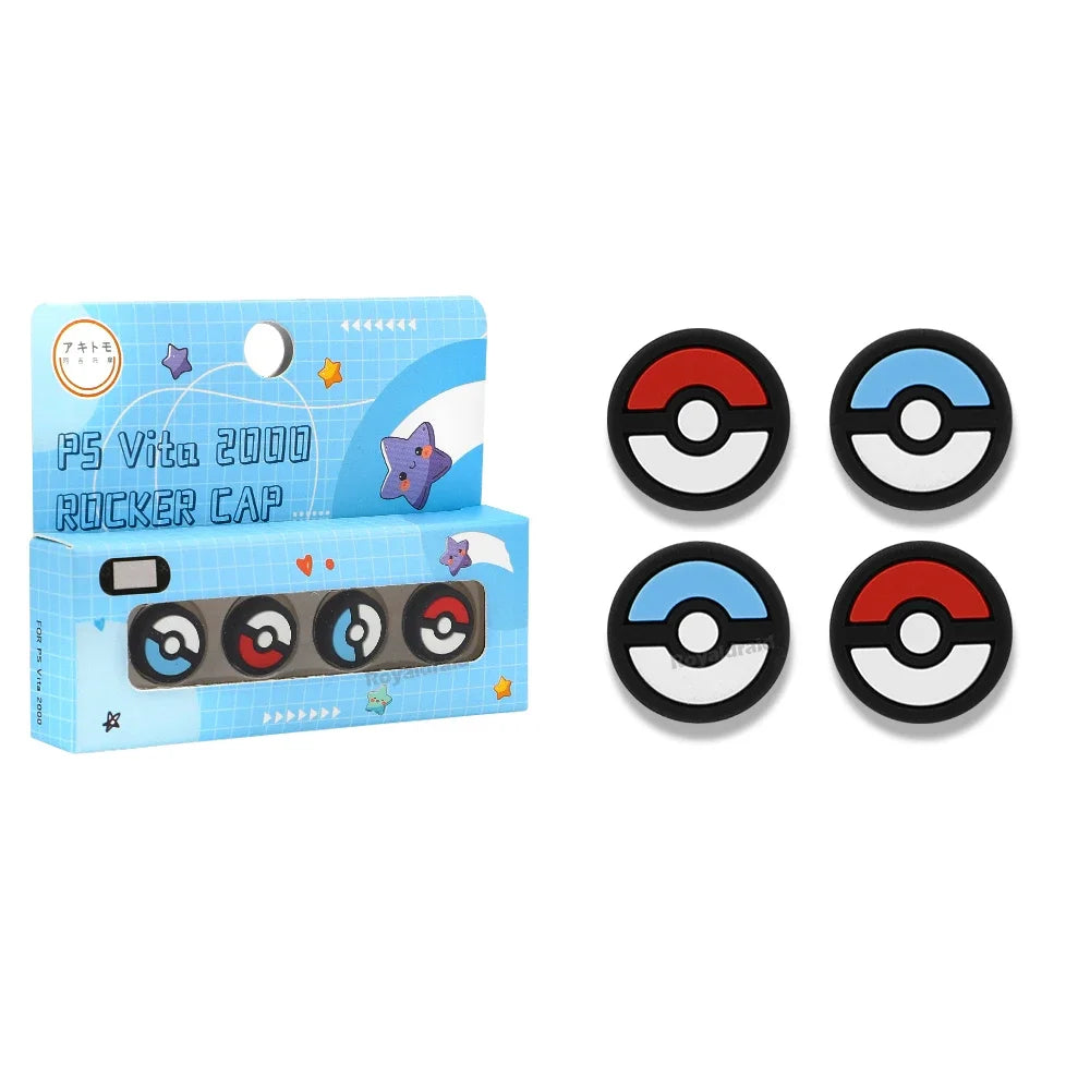 Sky Blue SET DE 2 TAPAS DE SILICONA PARA JOYSTICK PS VITA – MODELOS 1000 / 2000