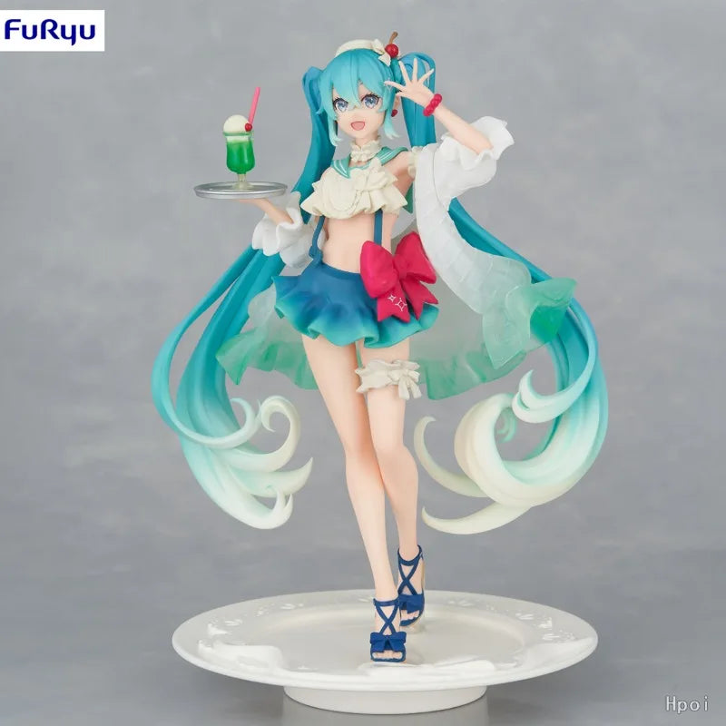 Figura Original FuRyu Hatsune Miku todos los estilos - SweetSweets Macaroon Ver. 21cm | Modelo de Colección y Regalo en Costa Rica