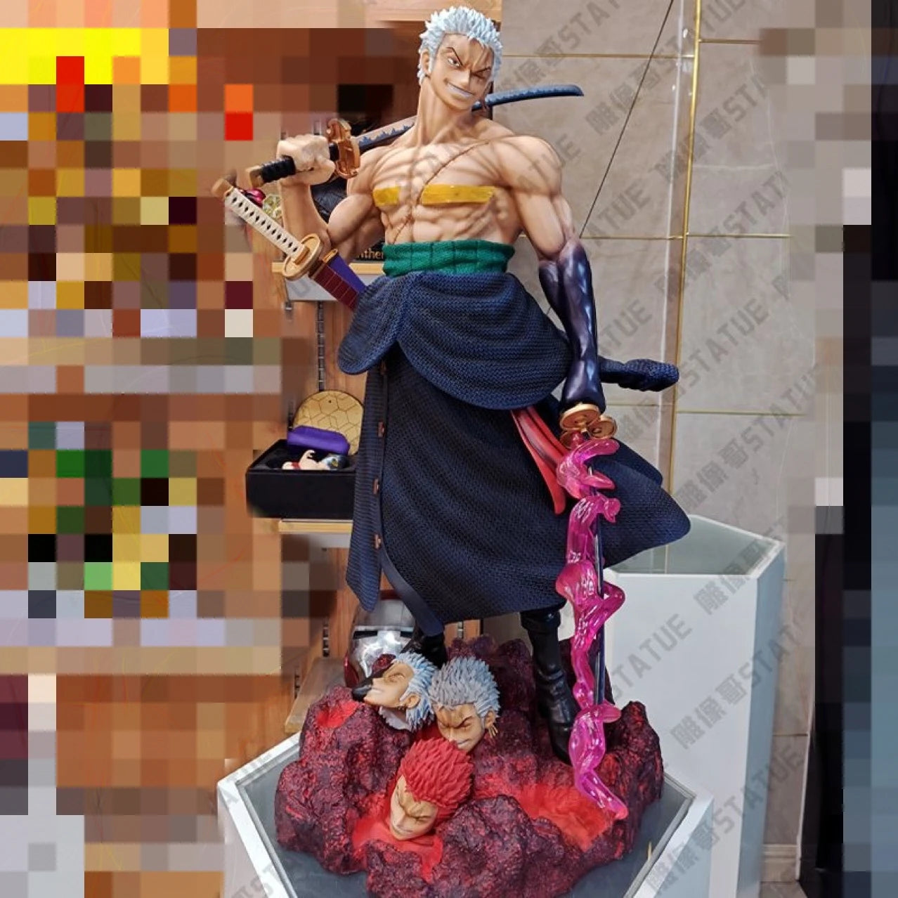 Zoro - The Sword Bearer &amp; Five-Headed Eagle Interchangeable Statue | One Piece GK 50cm  | Figuras Anime Costa Rica, Modelo Coleccionable y Regalo