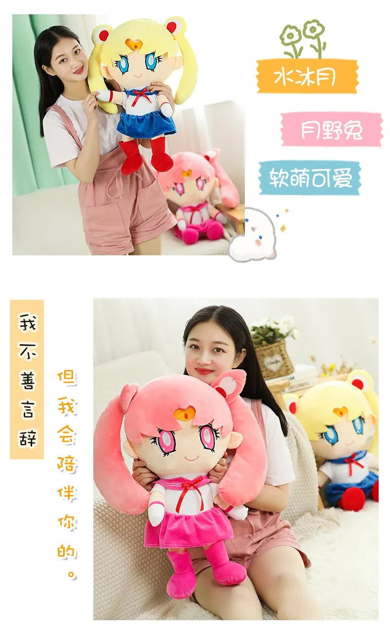 Muñeco de Peluche 25CM Sailor Moon - Gato Luna y Liebre Luna | Figuras Anime Costa Rica, Juguete Kawaii, Regalo para Decoración del Hogar y Dormitorio