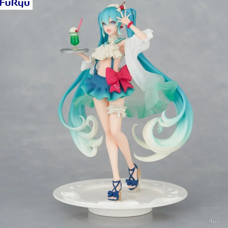 Figura Original FuRyu Hatsune Miku todos los estilos - SweetSweets Macaroon Ver. 21cm | Modelo de Colección y Regalo en Costa Rica