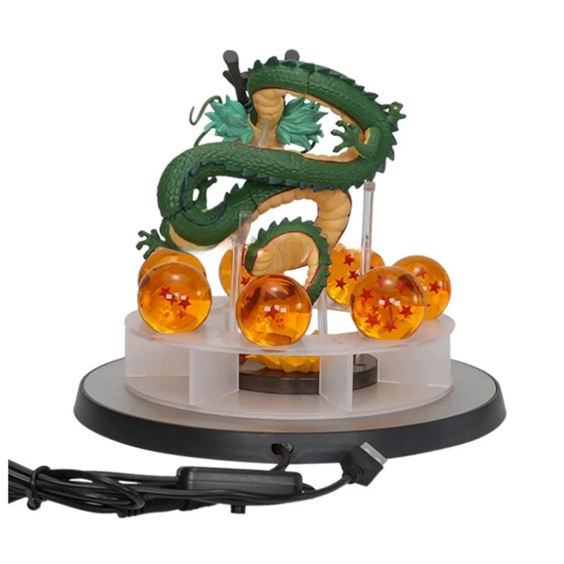 Set de Figuras DBZ Shenlong y Esferas del Dragón con Cristales de 7 Estrellas 3.5CM | Figuras Anime Costa Rica, Colección y Modelo de Juguetes