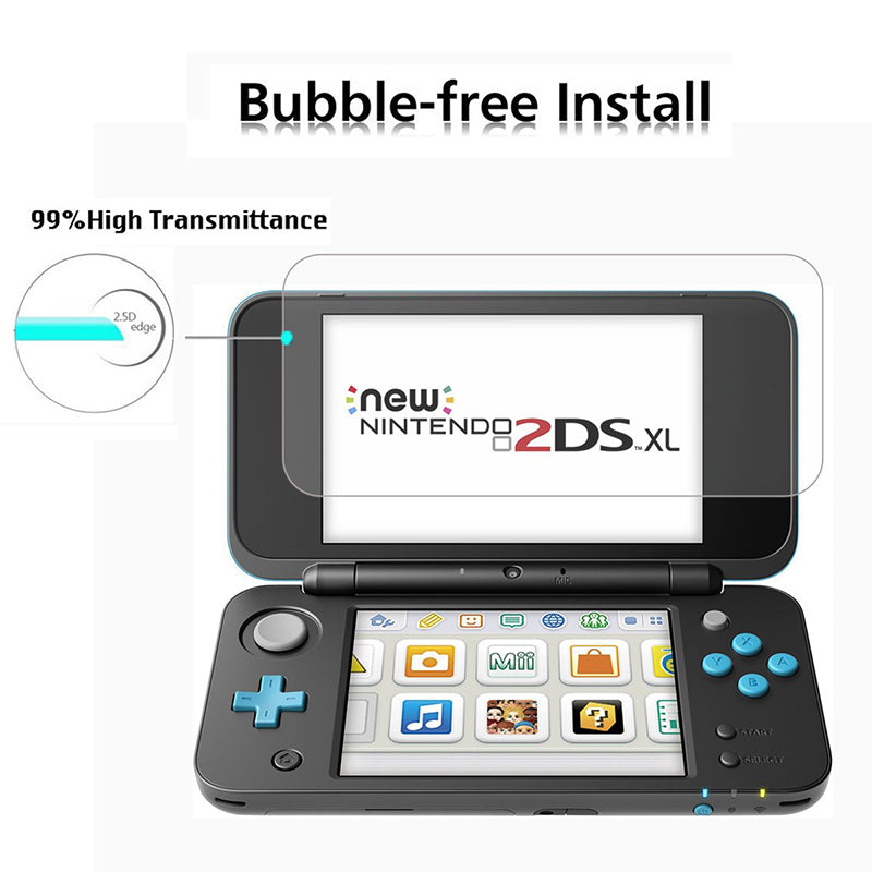White Smoke Protector de Pantalla de Vidrio Templado 9H | Nintendo New 2DS XL LL | tienda Tico Ofertas