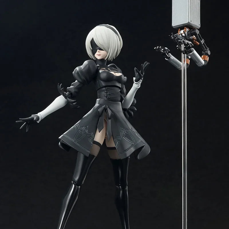 Figura Anime Nier: Automata 2B - Bandai S.H.Figuarts Original | Figuras Anime Costa Rica, Modelo de Acción SHF, Juguete Terminado y Regalo para Niños