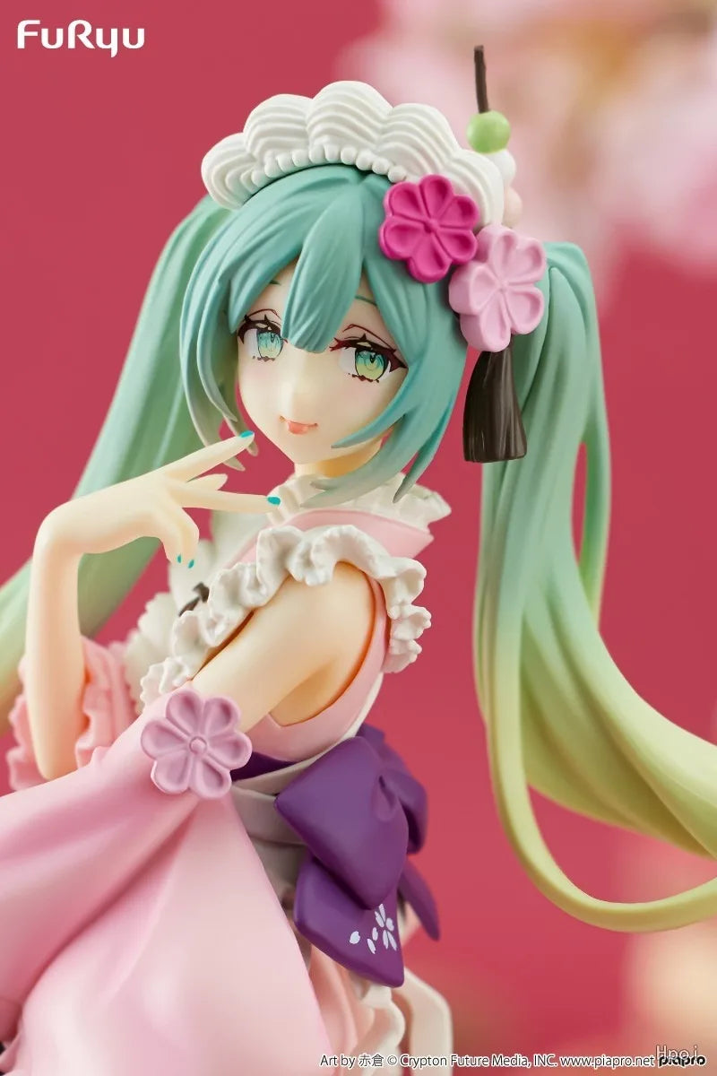 Figura Original FuRyu Hatsune Miku todos los estilos - SweetSweets Macaroon Ver. 21cm | Modelo de Colección y Regalo en Costa Rica