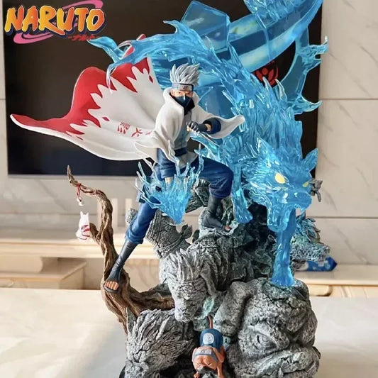 27cm Gk Namikaze Minato Anime Figure Hatake Kakashi Figure Pvc Statue Model Ornament Collection Doll Birthday Gift - Tico Ofertas