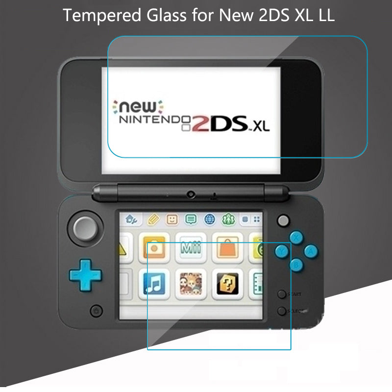 Dark Slate Gray Protector de Pantalla de Vidrio Templado 9H | Nintendo New 2DS XL LL | tienda Tico Ofertas