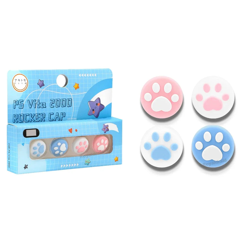 Light Blue SET DE 2 TAPAS DE SILICONA PARA JOYSTICK PS VITA – MODELOS 1000 / 2000