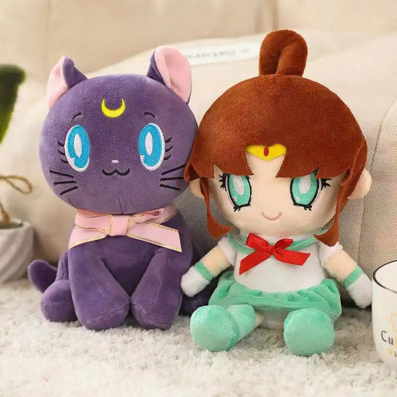 Muñeco de Peluche 25CM Sailor Moon - Gato Luna y Liebre Luna | Figuras Anime Costa Rica, Juguete Kawaii, Regalo para Decoración del Hogar y Dormitorio