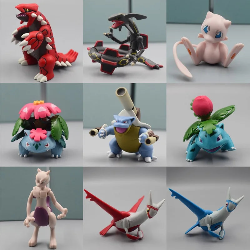 Figuras de Acción Pokémon - Mewtwo, Charizard, Groudon, Blastoise y Venusaur | Figuras Anime Costa Rica, Modelos PVC de Juguetes para Niños, Regalo de Navidad