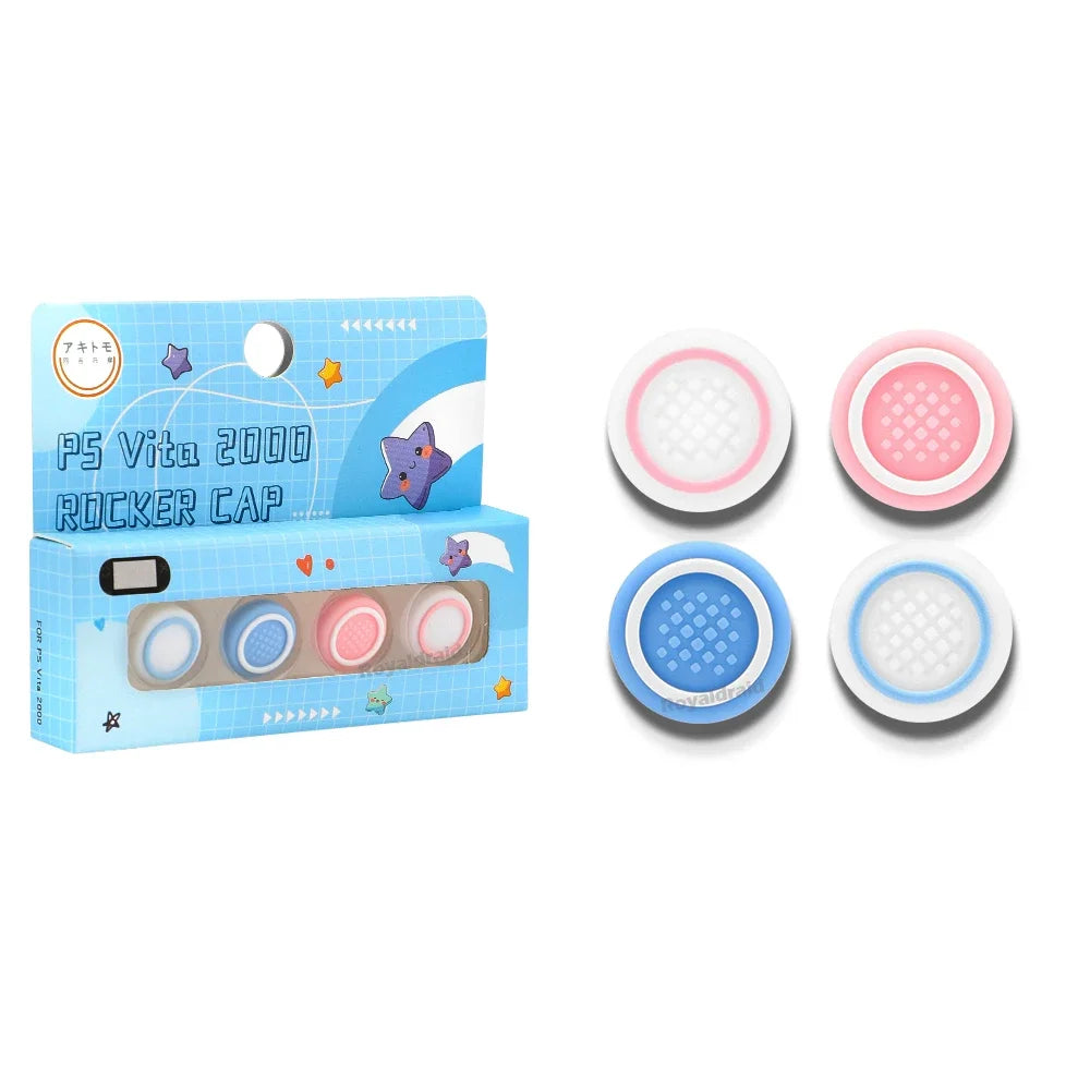 Light Blue SET DE 2 TAPAS DE SILICONA PARA JOYSTICK PS VITA – MODELOS 1000 / 2000