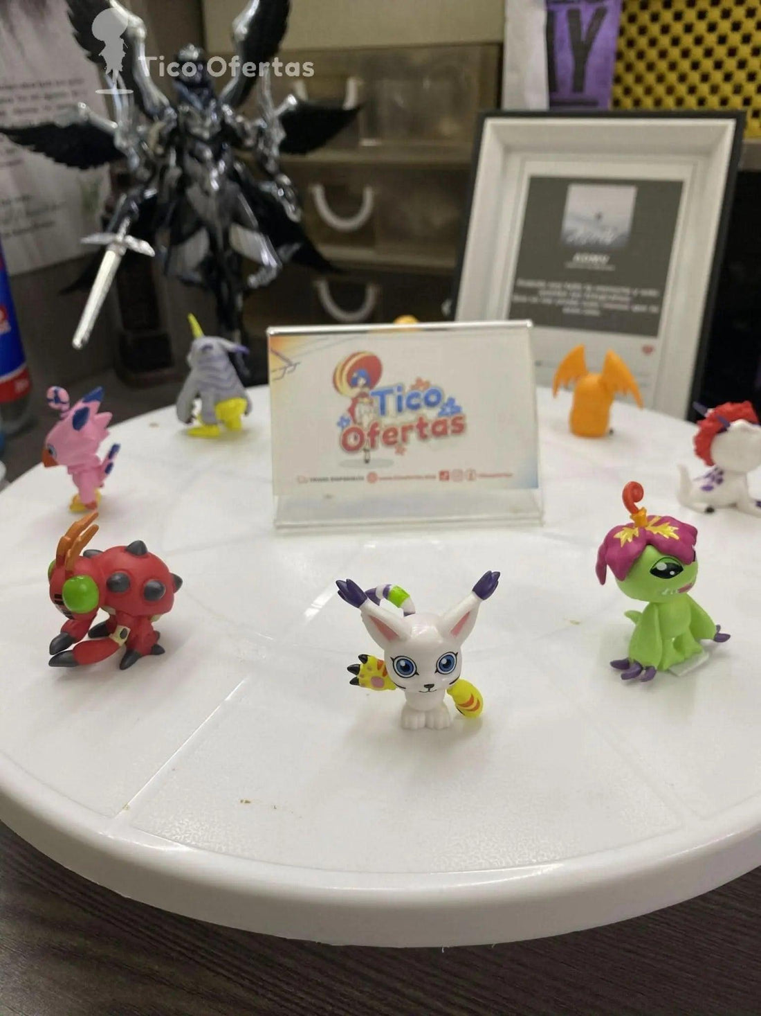 Set de 8 Figuras Digimon Adventure - Agumon, Tailmon, Gabumon y Más | ¡Colección de Juguetes Anime para Regalo! 🦊