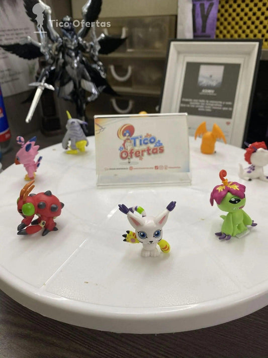 Set de 8 Figuras Digimon Adventure - Agumon, Tailmon, Gabumon y Más | ¡Colección de Juguetes Anime para Regalo! 🦊 - Tico Ofertas 