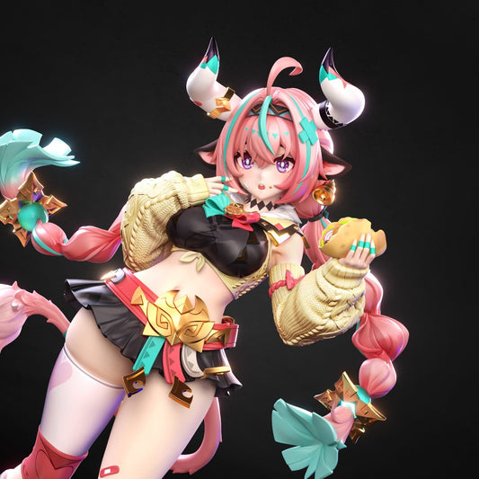Black Estatuilla Genshin Impact | Varesa | Tienda Anime | Tico Ofertas