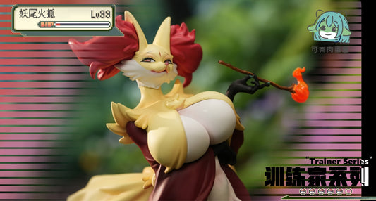 Dark Slate Gray Figura Pokémon | Delphox | Ke Nai Rou Dan Wu Studio | Tienda Pokemon Online | Tico Ofertas
