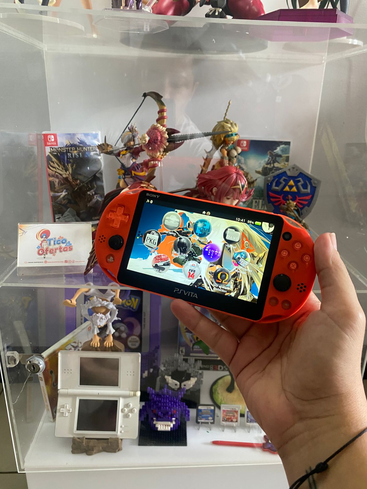 Dark Gray PS Vita Slim y PS Vita Fat OLED – Consolas Portátiles en Excelente Estado