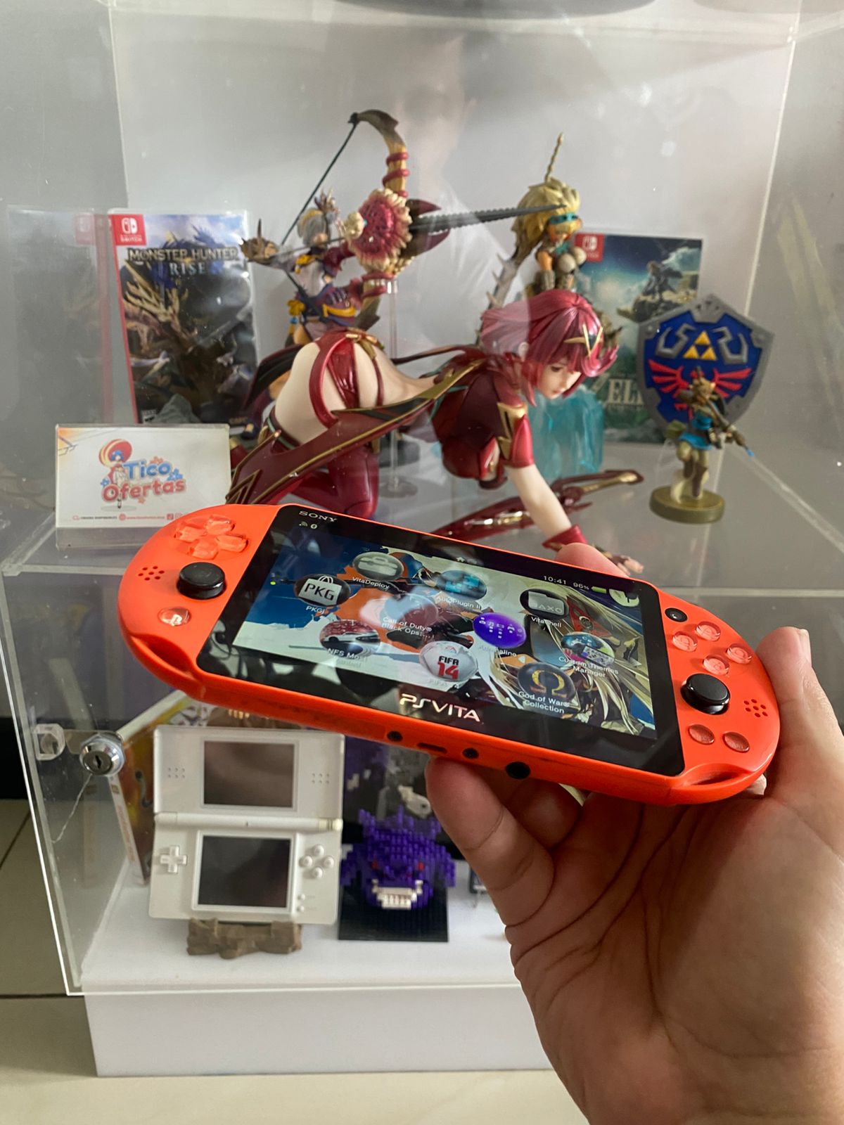 Dark Gray PS Vita Slim y PS Vita Fat OLED – Consolas Portátiles en Excelente Estado