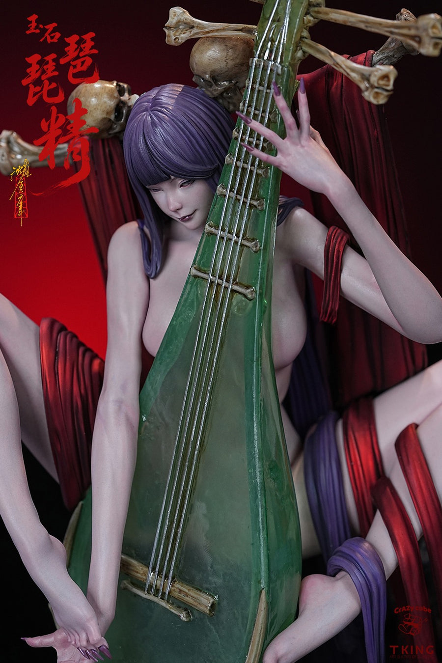 Estatuilla Mythology | Jade Pipa Demon | Crazy Cube X Tking Studio (Licensed) | Tienda Anime Costa Rica | Tico Ofertas
