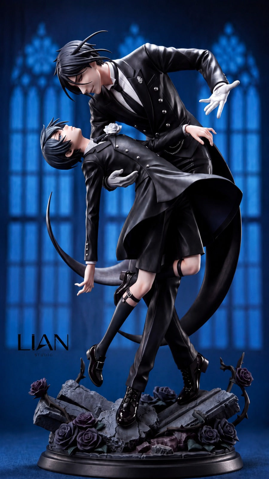 Estatuilla Black Butler | Sebastian Michaelis x Ciel Phantomhive 1/6 GK Statue | LIAN Studio | Tienda Anime | Tico Ofertas