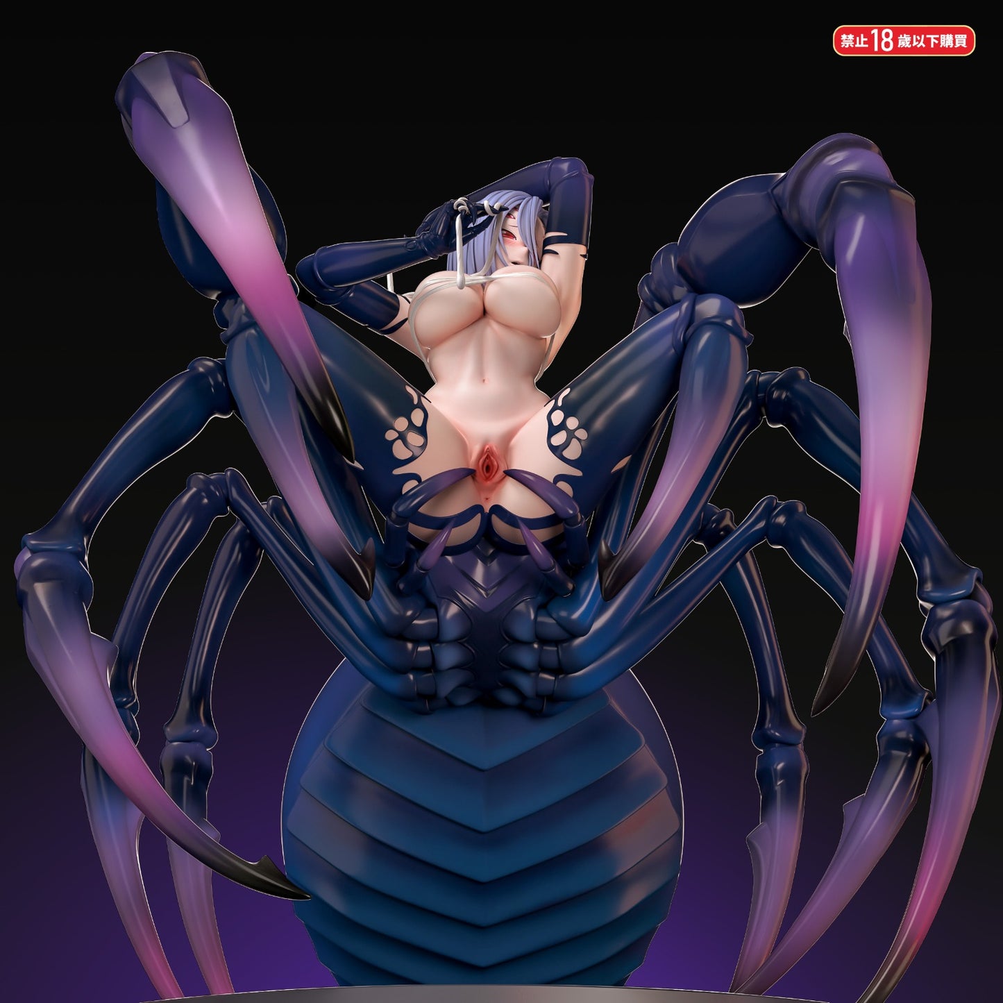 Black Estatuilla Monster Musume | Rachnera Arachnera | Fish Head Studio | GK Statue | Tico Ofertas