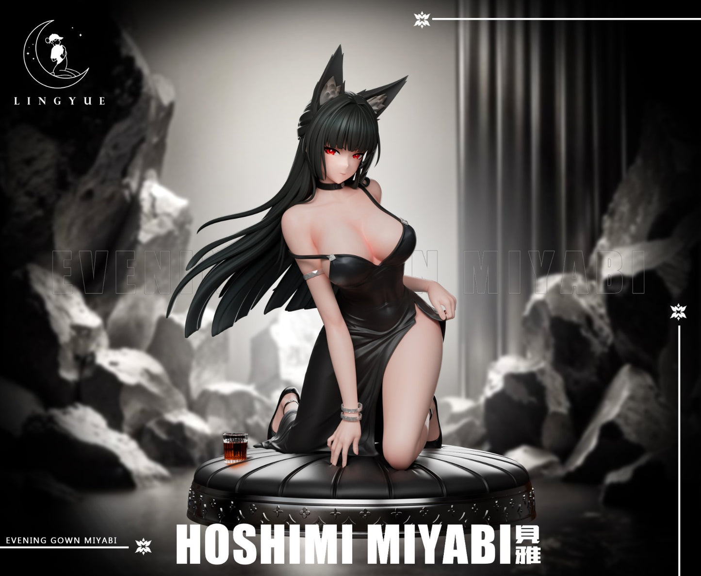 Estatuilla Zenless Zone Zero | Hoshimi Miyabi Evening Gown 1/6 GK Statue | Ling Yue Studio | Tienda Anime | Tico Ofertas