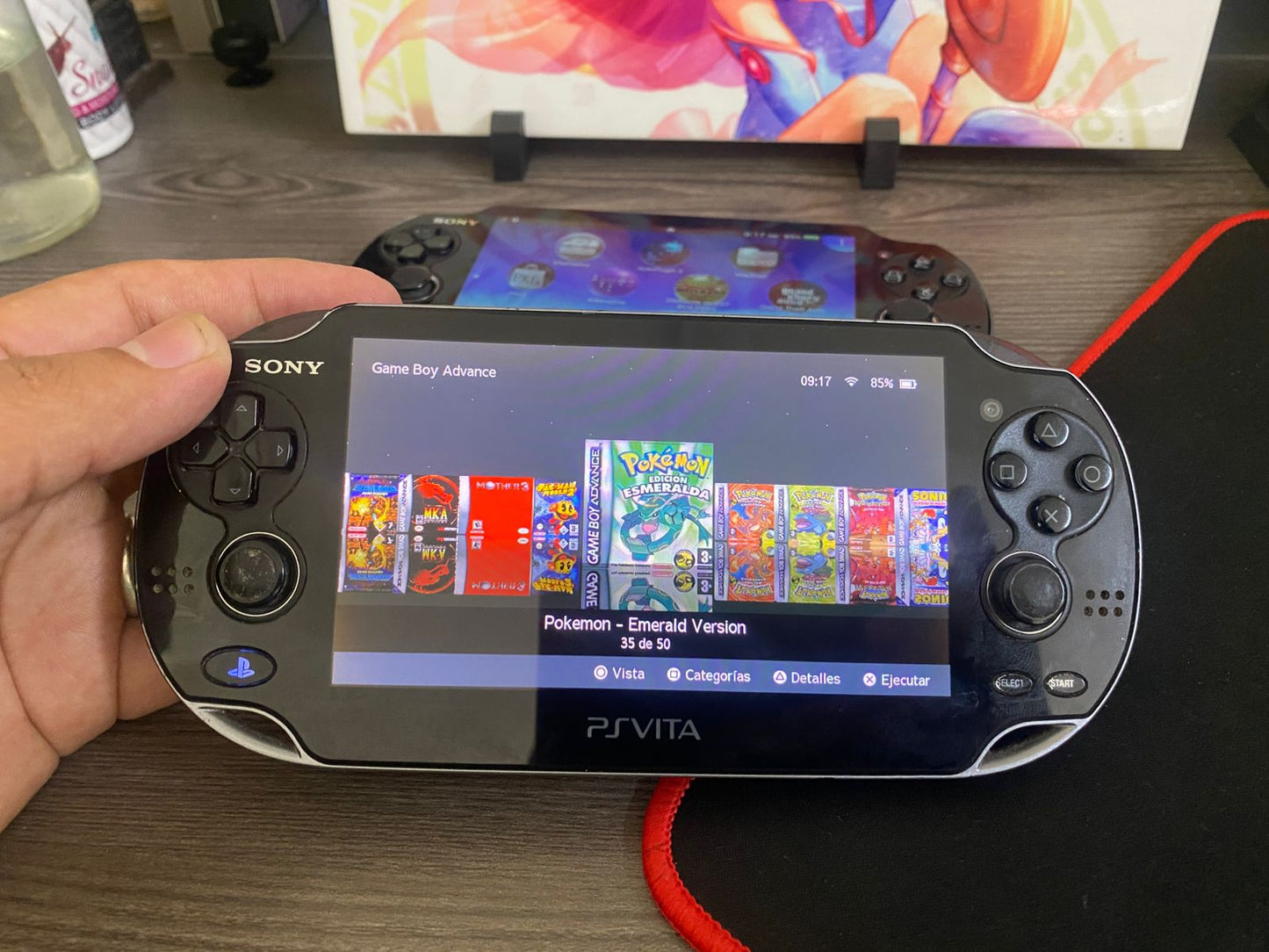 Dark Slate Gray PS Vita FAT (PCH-1000) Modificada | +1.000 Juegos (SNES, NES, PS1, PS2, PS3, Sega, Neo·Geo) – Lista para Jugar Costa Rica | Tico ofertas