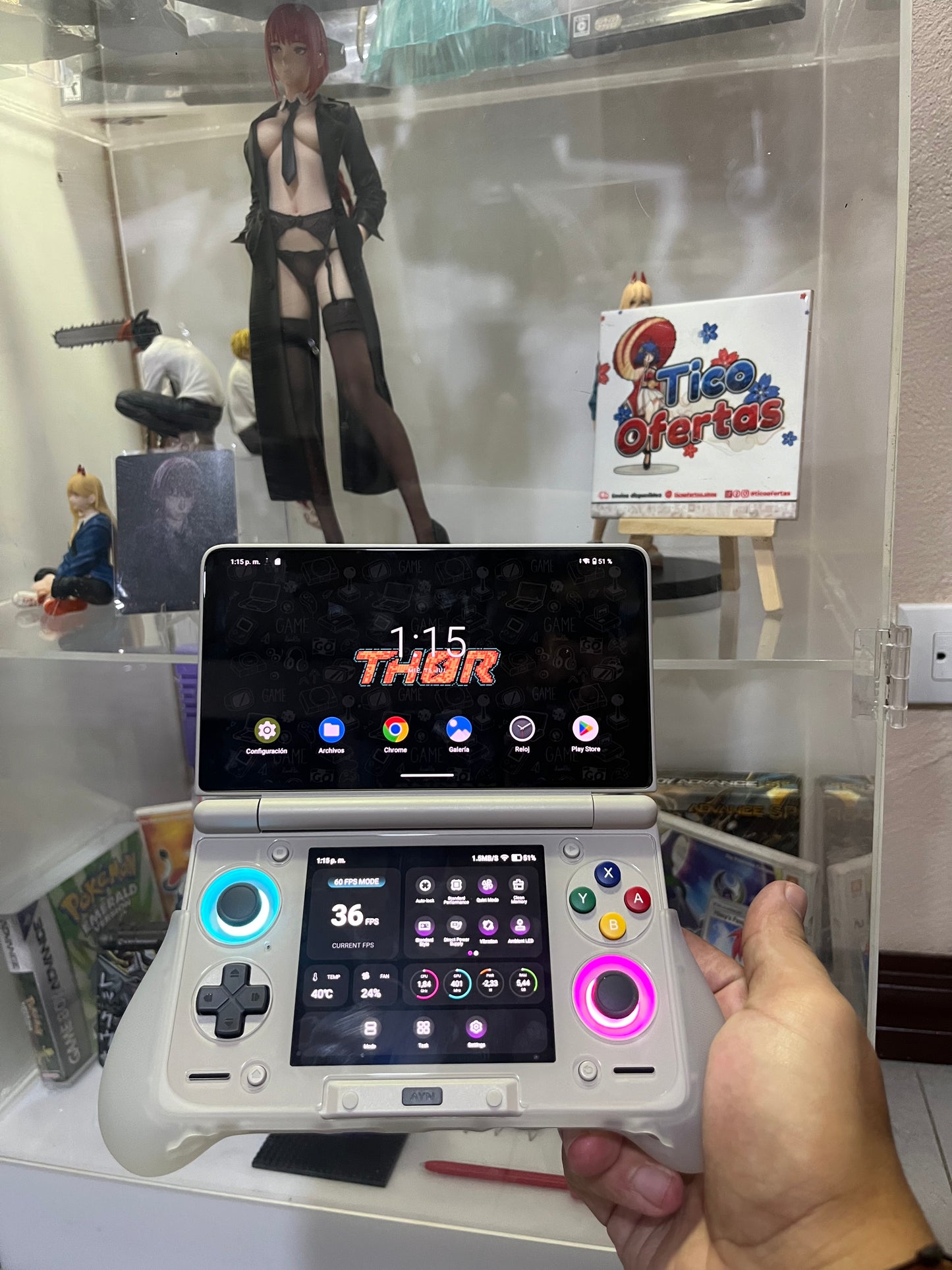 AYN Thor | Consola Android Doble Pantalla AMOLED | Tico Ofertas Costa Rica Ayn