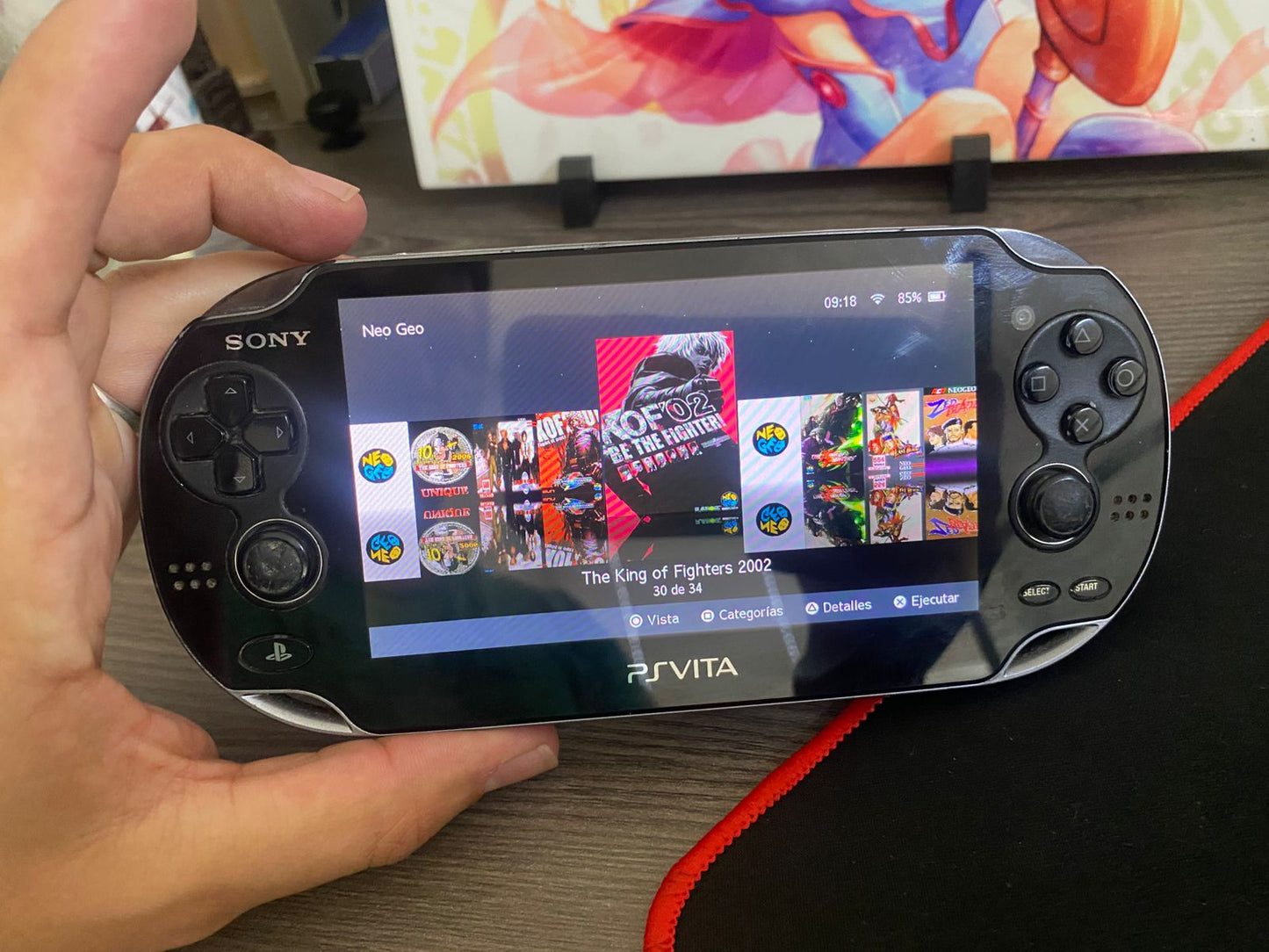 Dark Slate Gray PS Vita FAT (PCH-1000) Modificada | +1.000 Juegos (SNES, NES, PS1, PS2, PS3, Sega, Neo·Geo) – Lista para Jugar Costa Rica | Tico ofertas
