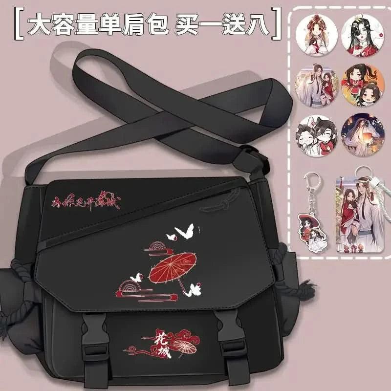 Bolsa de Cómic Anime Tian Guan Ci Fu - Cosplay de Hua Cheng y Xie Lian | Bolso Anime Costa Rica, Bolsa de Nylon de Alta Capacidad, Mensajero para Estudiantes, Regalo Tico Ofertas