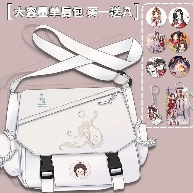 Bolsa de Cómic Anime Tian Guan Ci Fu - Cosplay de Hua Cheng y Xie Lian | Bolso Anime Costa Rica, Bolsa de Nylon de Alta Capacidad, Mensajero para Estudiantes, Regalo Tico Ofertas